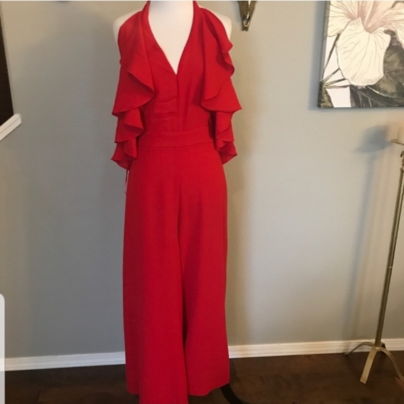 Red Jumpsuit  NWT Size Small - Picture 1 of 16